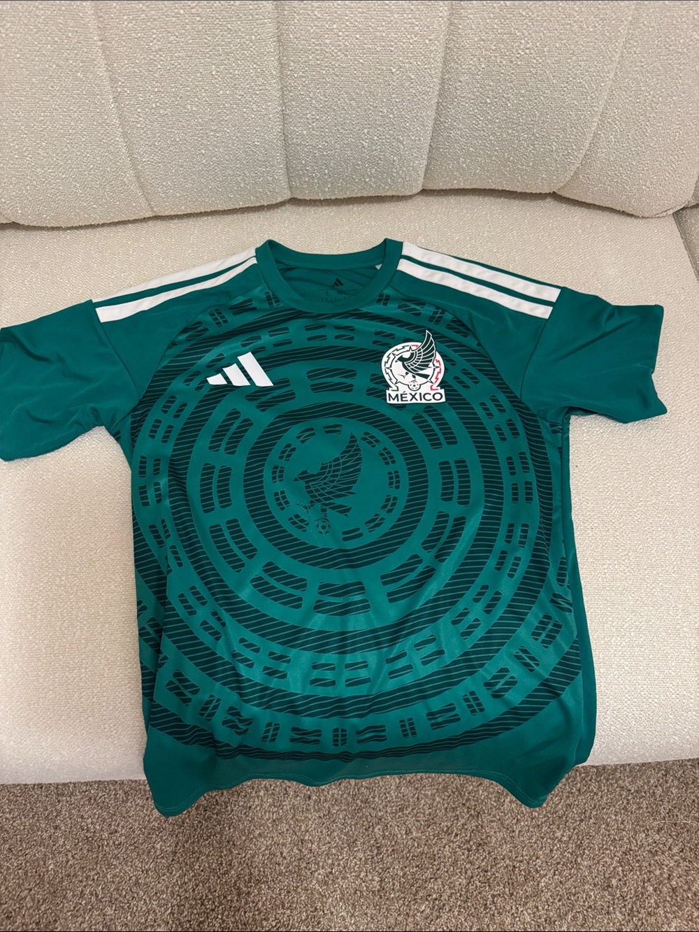 adidas Green Mexico Graphic Soccer Jersey